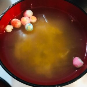 お麩の玉子スープ